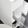 SoBuy Tarrel Room Saving Shelf Niche 20cm cu roți Organizator pentru baie Dulap pentru baie Dulap mobil Bătă Mobilă Hârtie igienică alb 20x60x75cm BZR111-W