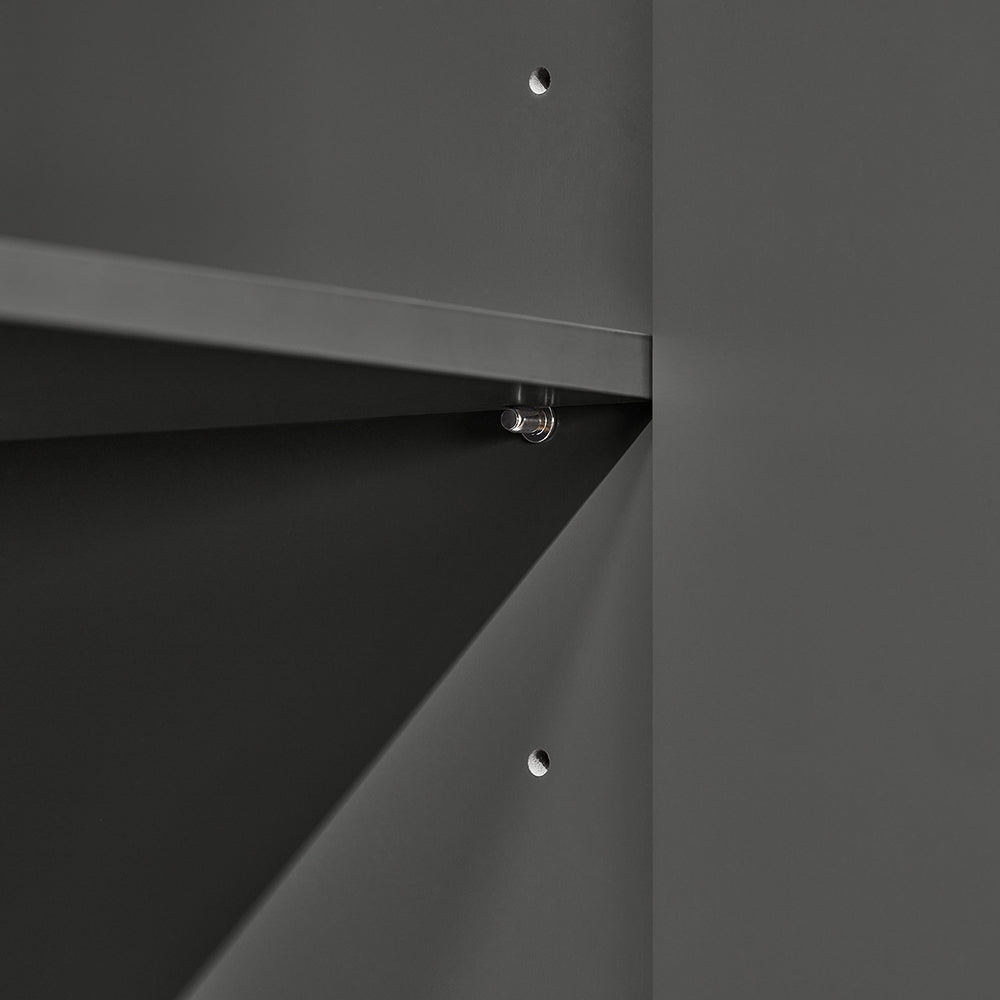 SoBuy BZR112-DG Meuble Colonne de Salle de Bain, Armoire Haute, Étagère de Rangement, Placard de Rangement