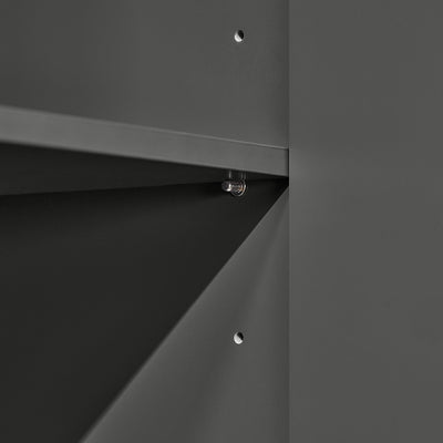 SoBuy BZR112-DG Meuble Colonne de Salle de Bain, Armoire Haute, Étagère de Rangement, Placard de Rangement