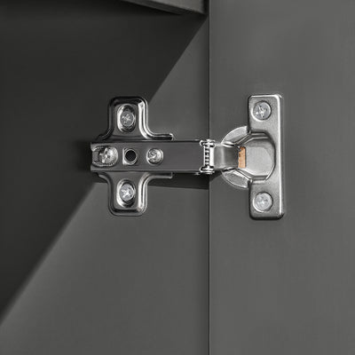 SoBuy BZR112-DG Meuble Colonne de Salle de Bain, Armoire Haute, Étagère de Rangement, Placard de Rangement