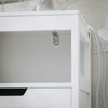 Copia SoBuy Cabinet de bază pentru baie sau intrare, cu doi medici în dulapul de baie din ratan cu sertar 60x35x88cm BZR120-W