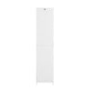 SoBuy Dulap de coloane cu o baie de economisire mobilă ridicată cu pungă alb pliabil alb L40xp38xa170 cm BZR124-W