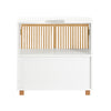 SoBuy BZR125-W Mobilier pentru baie sub lavoar, Mobilier sub chiuvetă cu 2 uși din bambus, Dulap de depozitare sub chiuvetă de bucătărie, L60 x P30 x H61 cm