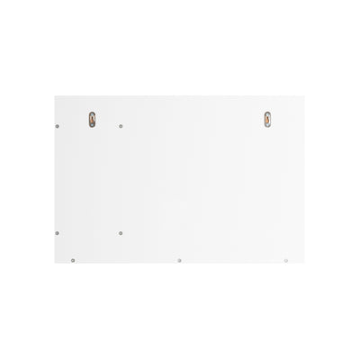 SoBuy BZR128-W Oglindă de baie cu raft, Comodă, Dulap de perete, Oglindă de perete, Mobilier de baie suspendat, Dulap de perete