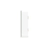 SoBuy BZR128-W Oglindă de baie cu raft, Comodă, Dulap de perete, Oglindă de perete, Mobilier de baie suspendat, Dulap de perete