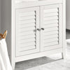 SoBuy BZR13-W Dulap de Baie – Mobilier de Baie Îngust cu Rafturi și Uși, Comodă de Depozitare pentru Hol și Living din Lemn, Economie de Spațiu, Alb, 60 x 90 x 26 cm