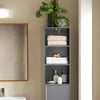 Copia SoBuy Coloană mobilă baie mobilă baie salvaspazio gri 31.5x30x162cm bzr131-ng