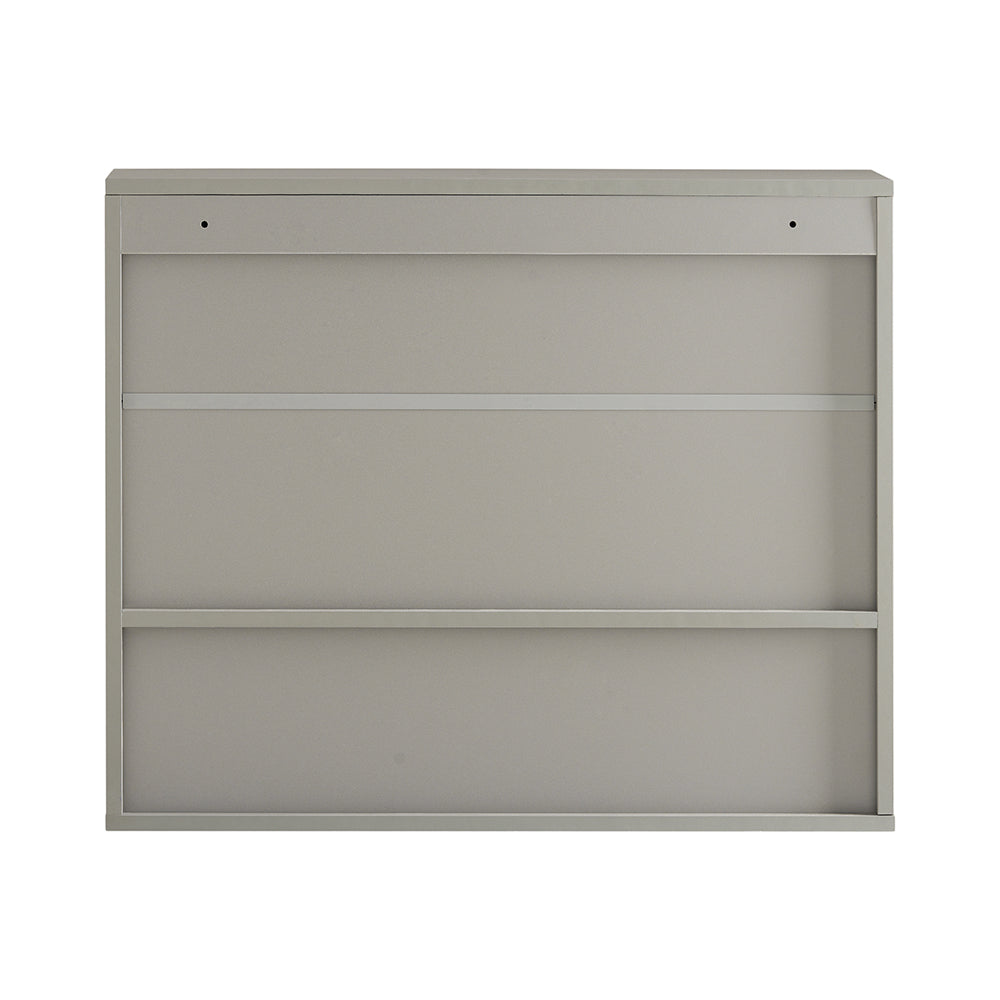 SoBuy BZR134-NG Armoire Murale de Salle de Bain avec Miroir, Meuble de Toilette Suspendue Placard de Rangement