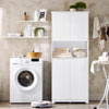 Intérieur d'armoire de rangement blanche avec étagère réglable et cheville métallique