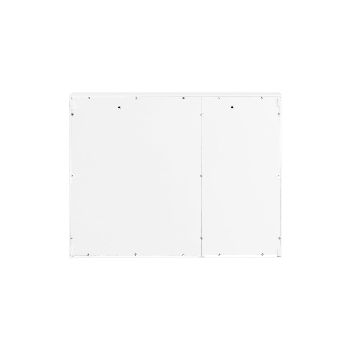 SoBuy BZR153-W Armoire Murale avec Miroir, Placard de Rangement , Meuble Haut avec 2 Portes, Étagères Réglables, 60x15x46 cm