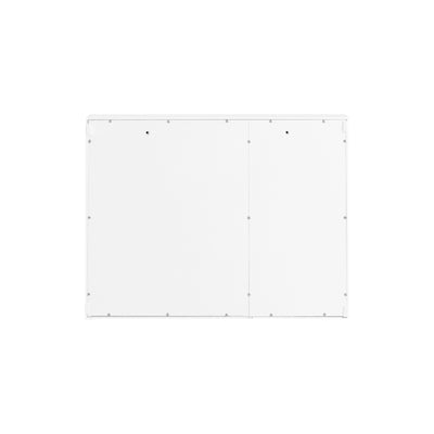 SoBuy BZR153-W Armoire Murale avec Miroir, Placard de Rangement , Meuble Haut avec 2 Portes, Étagères Réglables, 60x15x46 cm