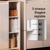 SoBuy BZR156-W Dulap de baie cu coș de rufe – Coloană de depozitare îngustă pentru WC cu ușă rabatabilă și rafturi deschise, 86x50x30cm, Alb