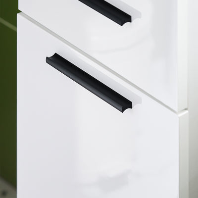 SoBuy BZR166-W Dulap de depozitare tip coloană, Dulap de depozitare îngust, 1 sertar, 2 uși și 2 rafturi reglabile