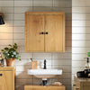 SoBuy BZR168-SN Armoire Murale, Placard de Rangement Suspendu Salle de Bain