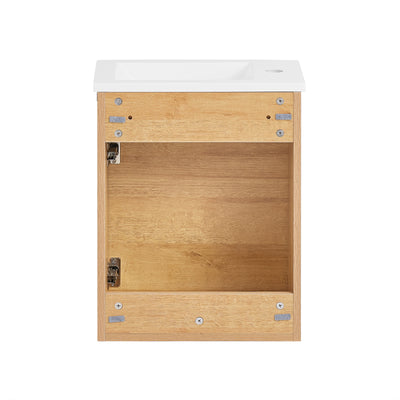 SoBuy BZR169-N Meuble Suspendu pour Lavabo Armoire de Salle de Bain avec Vasque Ensemble de Lavabo en céramique