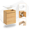 SoBuy BZR169-N Dulap suspendat pentru lavoar, Dulap de baie cu lavoar ceramic Set de lavoar