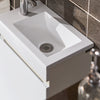 SoBuy BZR170-SET Dulap suspendat pentru lavoar cu oglindă, Set mobilier baie cu oglindă și lavoar ceramic