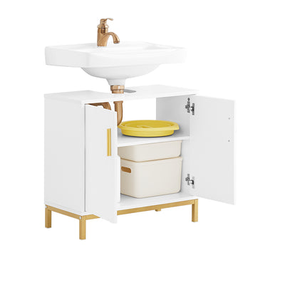 SoBuy BZR179-W Meuble sous Lavabo, Meuble sous Vasque
