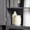 SoBuy BZR18-II-DG Dulap sub chiuvetă cu 2 etaje și 2 uși, Mobilier de depozitare pentru baie - L60cm x A30cm x H60cm