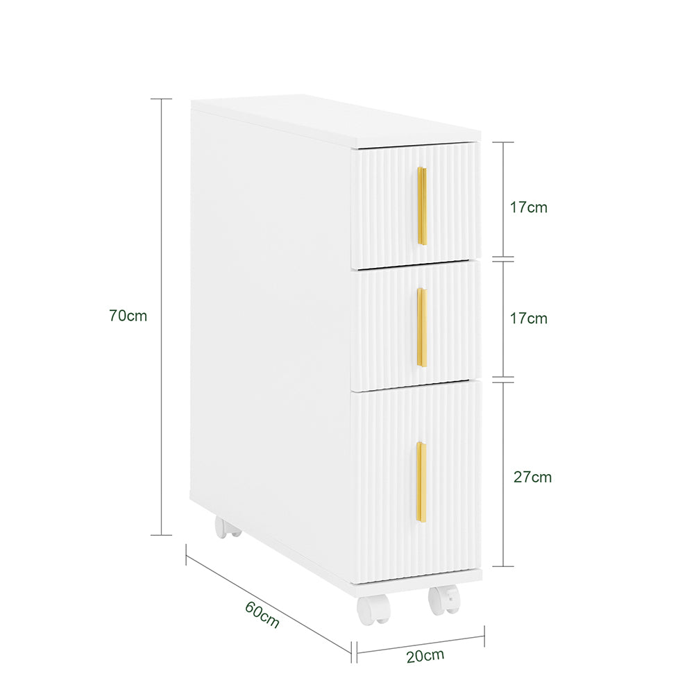 SoBuy BZR183-W Dulap toaletă Suport hârtie igienică Mobilier baie