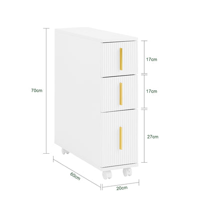 SoBuy BZR183-W Dulap toaletă Suport hârtie igienică Mobilier baie