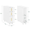 SoBuy BZR183-W Armoire Toilettes WC Support Papier Toilette Meuble de Salle de Bain