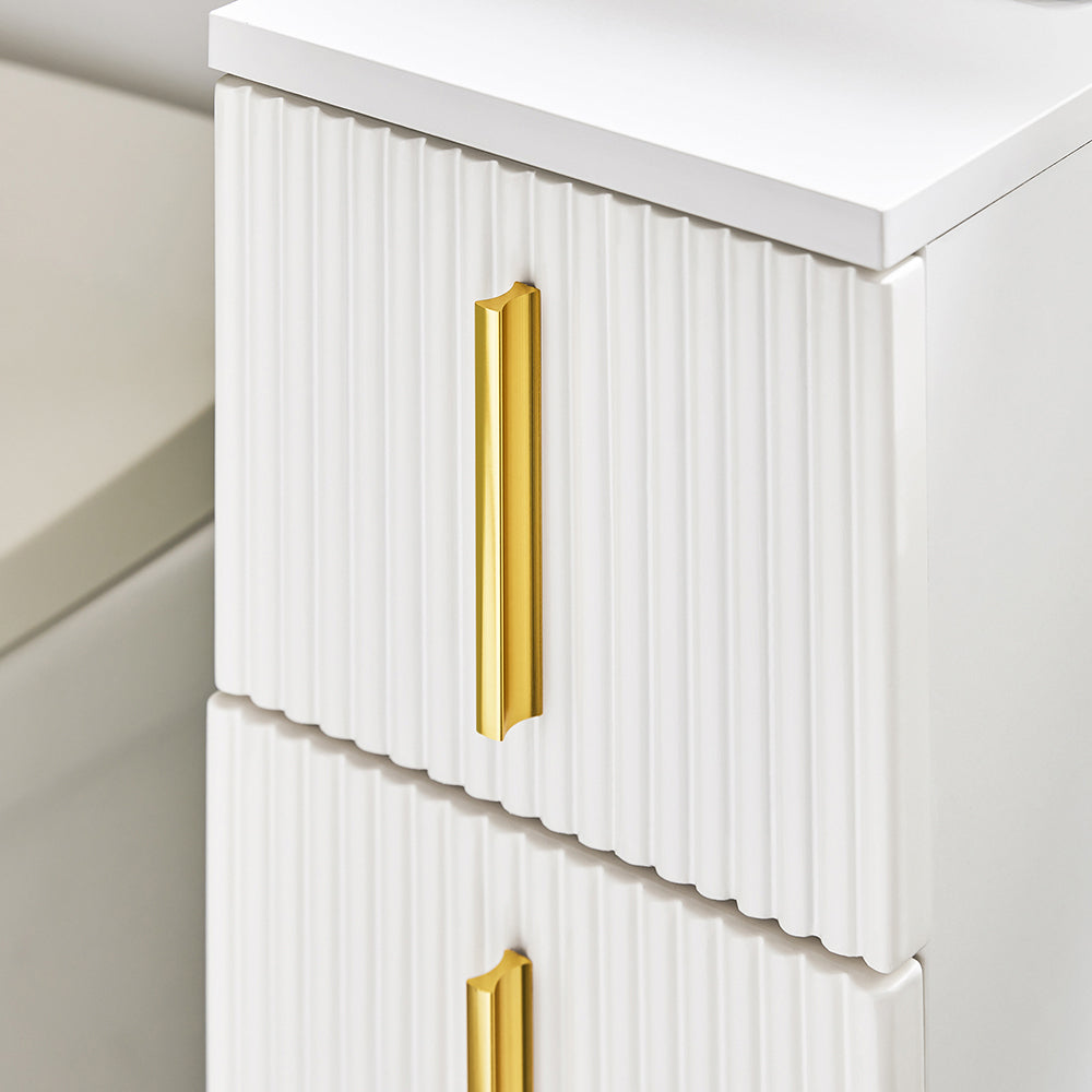 SoBuy BZR183-W Dulap toaletă Suport hârtie igienică Mobilier baie