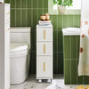 SoBuy BZR183-W Armoire Toilettes WC Support Papier Toilette Meuble de Salle de Bain