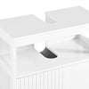 SoBuy BZR185-W Dulap sub chiuvetă, Dulap sub lavoar, Dulap de depozitare pentru baie, 2 rafturi, 2 uși glisante
