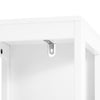 SoBuy BZR186-W Dulap Baie sub Chiuvetă, 30x30x89 cm, Dulap de Depozitare WC Alb, Design Slim, Ideal pentru Băi Mici