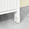 SoBuy BZR187-W Dulap de baie tip coloană, Dulap înalt, Dulap de depozitare, 3 compartimente deschise