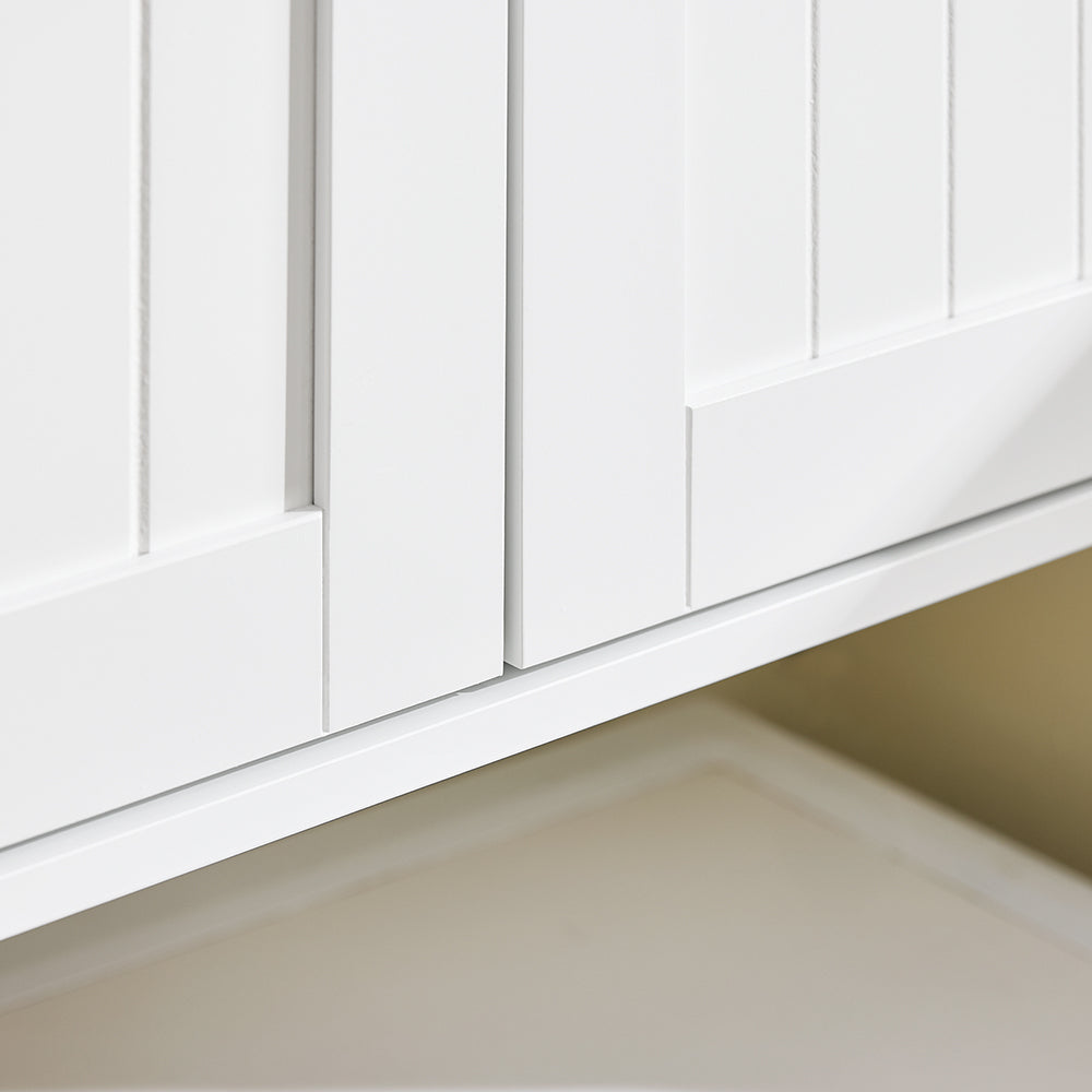 SoBuy BZR188-W Dulap de perete, Dulap de depozitare suspendat pentru baie
