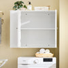 SoBuy BZR188-W Armoire Murale Placard de Rangement Meuble de Rangement Suspendu Salle de Bain