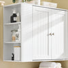 SoBuy BZR188-W Armoire Murale Placard de Rangement Meuble de Rangement Suspendu Salle de Bain