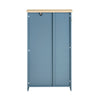 SoBuy BZR189-HG Meuble de Rangement Salle de Bain Armoire Porte-Papier Toilette Porte Brosse WC avec 1 Porte
