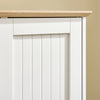 SoBuy BZR189-W Meuble de Rangement Salle de Bain Armoire Porte-Papier Toilette Porte Brosse WC avec 1 Porte