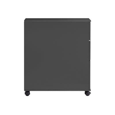 SoBuy BZR191-DG Meuble de Rangement Salle de Bain Étroit sur roulettes, Support Papier Toilette avec roulettes, Armoire Toilettes WC Compact, 3 Tiroirs