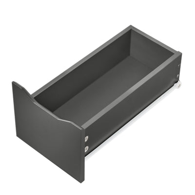 SoBuy BZR191-DG Meuble de Rangement Salle de Bain Étroit sur roulettes, Support Papier Toilette avec roulettes, Armoire Toilettes WC Compact, 3 Tiroirs