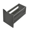 SoBuy BZR191-DG Dulap de depozitare baie îngust pe roți, Suport hârtie igienică cu roți, Dulap toaletă WC compact, 3 sertare