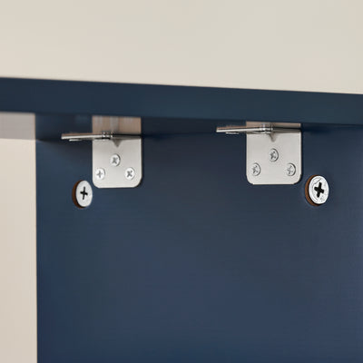 SoBuy BZR195-B Dulap de Depozitare Baie Îngust pe Roți, Suport Hârtie Igienică, Dulap Compact pentru Toaletă WC, 1 Raft Detașabil și 3 Sertare