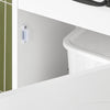 SoBuy BZR206-W Dulap înalt de baie, coloană de depozitare îngustă cu sertar și rafturi reglabile, dulap de baie din lemn, rezistent la umiditate, alb, 42×30×173 cm