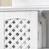 SoBuy BZR210-W Meuble sous Lavabo Salle de Bain avec 2 Portes et Niche Ouverte – Meuble Vasque en MDF E1, Étagère Réglable, Charge 42kg – Armoire Salle de Bain 80x31,5x60,5cm