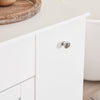 SoBuy BZR214-W Dulap de Baie cu Coș de Rufe, Coloană de Depozitare cu 1 Sertar și Compartiment Glisant, Dulap de Baie Impermeabil 78x38x90cm, Ideal pentru WC, Chiuvetă, Toaletă