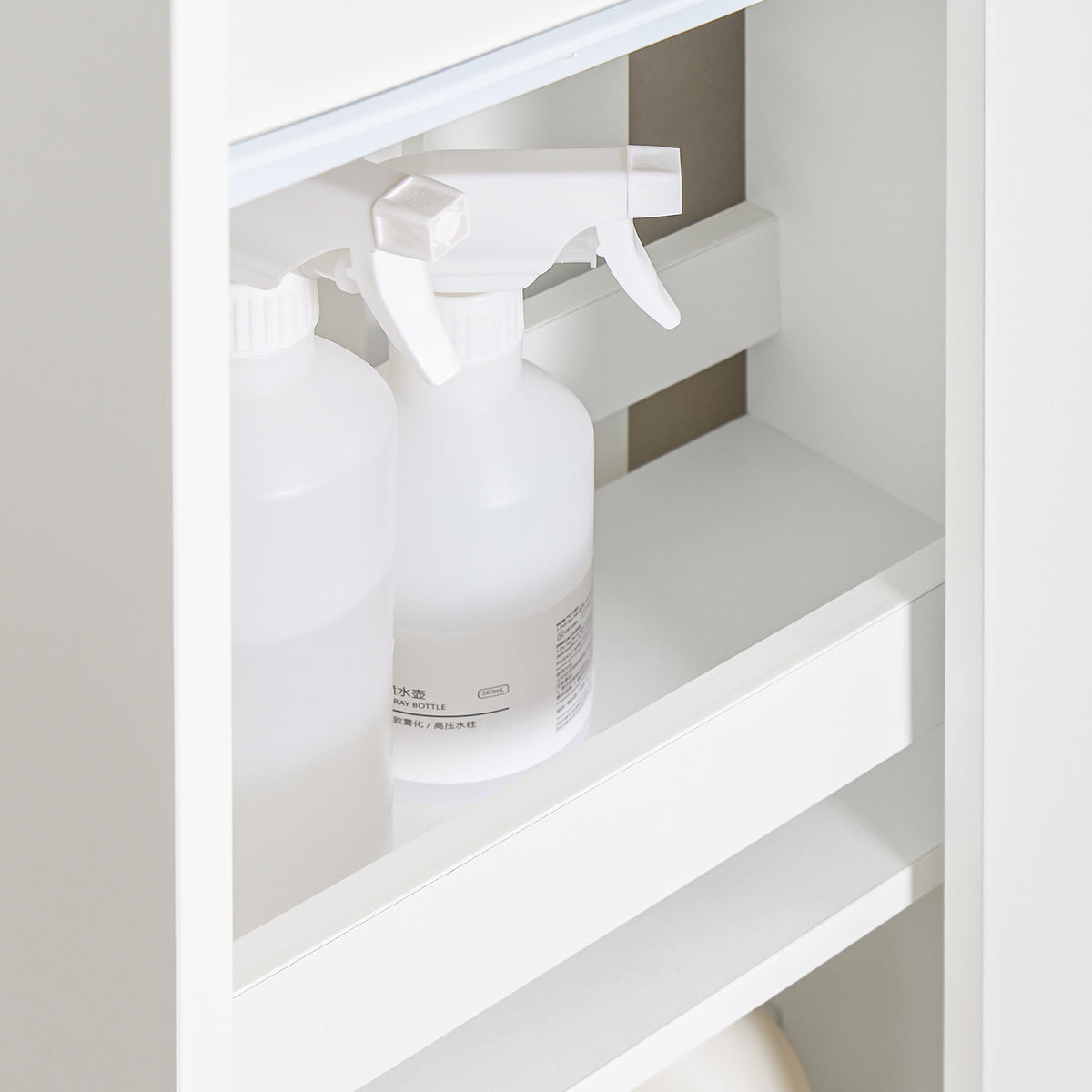SoBuy BZR214-W Dulap de Baie cu Coș de Rufe, Coloană de Depozitare cu 1 Sertar și Compartiment Glisant, Dulap de Baie Impermeabil 78x38x90cm, Ideal pentru WC, Chiuvetă, Toaletă