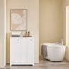SoBuy BZR214-W Dulap de Baie cu Coș de Rufe, Coloană de Depozitare cu 1 Sertar și Compartiment Glisant, Dulap de Baie Impermeabil 78x38x90cm, Ideal pentru WC, Chiuvetă, Toaletă