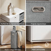 SoBuy BZR218-W Meuble Salle de Bain avec Panier à Linge - Armoire de Rangement avec 2 Paniers en Tissu Colonne Salle de Bain Gain de Place Meuble Linge Sale Blanc pour Buanderie