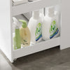 SoBuy BZR229-W Meuble Lave-Linge avec Porte et Tiroir Coulissant – Armoire de Buanderie Encastrable – 90×60×88 cm, Blanc