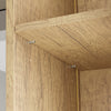 SoBuy BZR237-E-N Colonne de Salle de Bain Étroite avec Éclairage – Armoire Haute Effet Chêne Clair, 10 Étagères, pour Petit Espace – 50×30×180 cm, Charge 120 kg