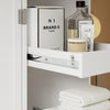 SoBuy BZR243-W Meuble Colonne de Salle de Bain Étroit 30 cm – Armoire Haute Blanche 2 Portes et 6 Tiroirs, MDF Finition Mélaminée, Fixation Murale Incluse – 30×40×180 cm, Charge 30 kg