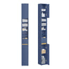 SoBuy BZR34-II-B Coloană albastră de design – Dulap WC ultra-îngust 20 cm, Decorativ, 180 cm